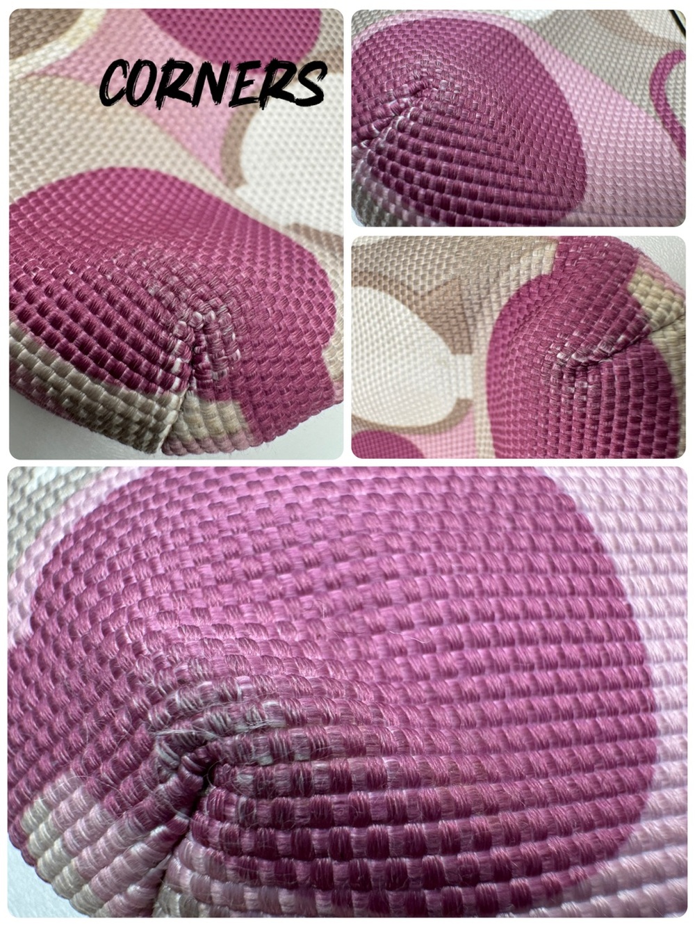 Coach Colette Signature Woven Fabric Op Art Clutch Wristlet Y2K Bag - Picture 8 of 16